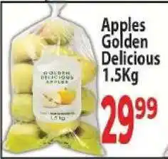 Supa Store Apples Golden Delicious 1.5kg offer
