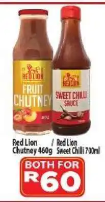Supa Store Red Lion Chutney 460g + Red Lion Sweet Chilli 700ml offer
