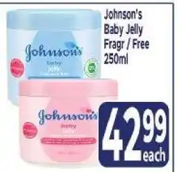 Supa Store Johnson's Baby Jelly Fragr / Free 250ml offer