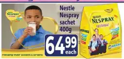 Supa Store Nestle Nespray sachet 400g offer