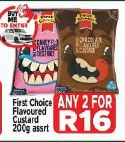 Supa Store First Choice Flavoured Custard 200g assrt offer