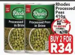 Supa Store Rhodes Processed Peas 410g offer