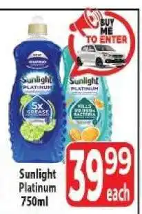 Supa Store Sunlight Platinum 750ml offer