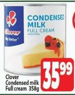 Supa Store CLOVER Condensed Milk offer