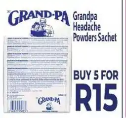 Supa Store Grandpa Headache Powders Sachet offer