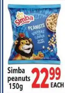 Supa Store Simba peanuts 150g offer