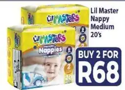Supa Store Lil Master Nappy Medium 20's offer