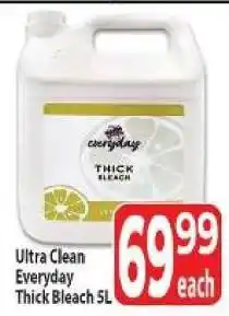 Supa Store Ultra Clean Everyday Thick Bleach 5L offer
