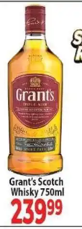 Supa Store Grant's Scotch Whisky 750ml offer