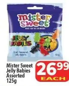 Supa Store Mister Sweet Jelly Babies Assorted 125g offer