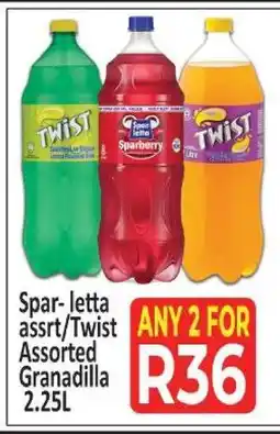 Supa Store Spar-letta assrt/Twist Assorted Granadilla offer