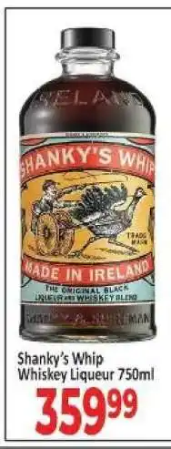 Supa Store Shanky's Whip Whiskey Liqueur 750ml offer