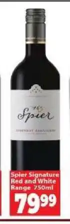 Supa Store Spier Signature Red and White Range 750ml offer