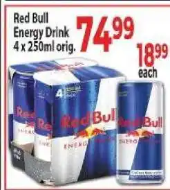 Supa Store Red Bull Energy Drink 4 x 250ml orig offer