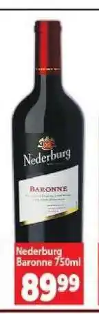 Supa Store Nederburg Baronne 750ml offer