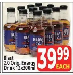 Supa Store Blast 2.0 Orig. Energy Drink 12x300ml offer