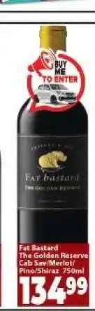 Supa Store Fat Bastard The Golden Reserve Cab Sav/Merlot/Pino/Shiraz 750ml offer