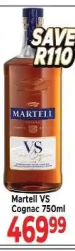 Supa Store Martell VS Cognac 750ml offer
