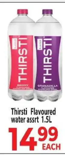 Supa Store Thirsti Flavoured water assrt 1.5L offer