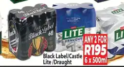 Supa Store Black Label/Castle Lite/Draught offer