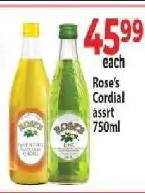 Supa Store Rose's Cordial offer