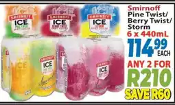 Supa Store Smirnoff Pine Twist/Berry Twist/Storm offer