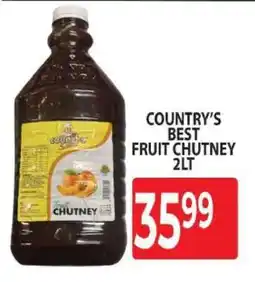 Supa Store COUNTRY'S BEST FRUIT CHUTNEY 2LT offer