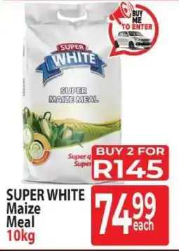 Supa Store Super White Maize Meal 10kg offer