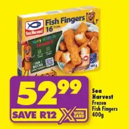 Shoprite SEA HARVEST FROZEN FISH FINGERS 400g offer