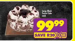 Shoprite Large Black Forest Cake offer