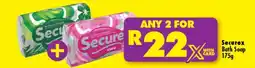 Shoprite SECUREX BATH SOAP 175g offer