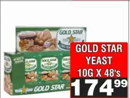 Advance Cash n Carry GOLD STAR YEAST 10G X 48's offer