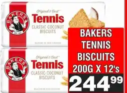 Advance Cash n Carry BAKERS TENNIS BISCUITS 200G X 12's offer