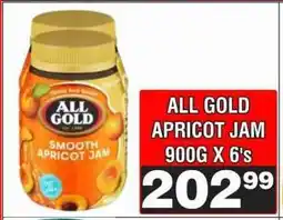 Advance Cash n Carry ALL GOLD APRICOT JAM 900G X 6's offer