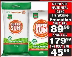 Advance Cash n Carry SUPER SUN Maize Meal 12.5kg offer