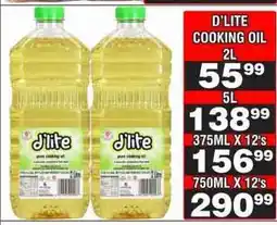 Advance Cash n Carry d'LITE COOKING OIL 2L offer
