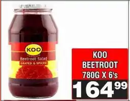 Advance Cash n Carry KOO BEETROOT 780G X 6's offer