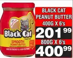 Advance Cash n Carry BLACK CAT PEANUT BUTTER 400G X 6's offer