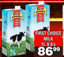 Advance Cash n Carry FIRST CHOICE MILK 1L X 6's offer