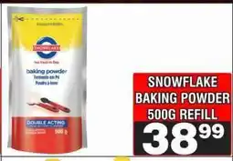 Advance Cash n Carry SNOWFLAKE BAKING POWDER 500G REFILL offer