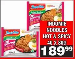 Advance Cash n Carry INDOMIE NOODLES HOT & SPICY 40 X 80G offer