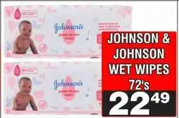 Advance Cash n Carry JOHNSON & JOHNSON WET WIPES 72's offer