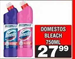 Advance Cash n Carry DOMESTOS BLEACH 750ML offer