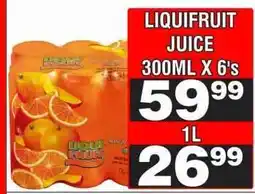 Advance Cash n Carry LIQUIFRUIT JUICE 300ML X 6's offer