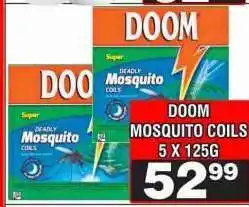 Advance Cash n Carry DOOM MOSQUITO COILS 5 X 125G offer
