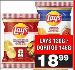 Advance Cash n Carry LAYS 120G / DORITOS 145G offer