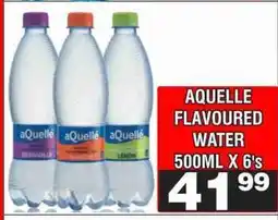 Advance Cash n Carry AQUELLE FLAVOURED WATER 500ML X 6's offer