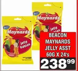 Advance Cash n Carry BEACON MAYNARDS JELLY ASST 60G X 24's offer