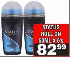 Advance Cash n Carry STATUS ROLL ON 50ML X 6's offer