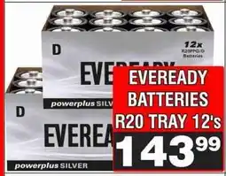 Advance Cash n Carry EVEREADY BATTERIES R20 TRAY 12's offer